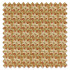 Swatch of Wardle Embroidery Olive/Brick
