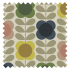Swatch of Summer Flower Stem Multi