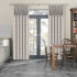 Curtains in Wheat Sheef Charcoal