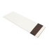 White Wooden Venetian Blind With Chocolate Tape Swatch