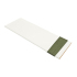 White Wooden Venetian Blind With Olive Tape Swatch
