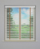 White Wooden Venetian Blind With Pecan Tape