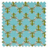 Swatch of Wood Frog Velvet Azul/Forest