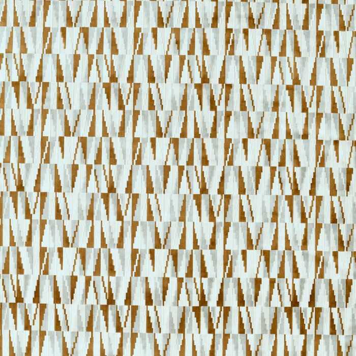 Acute Tobacco/Slate Fabric by Harlequin