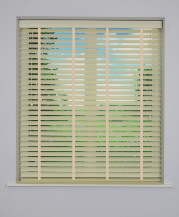 Alabaster Inspirewood Venetian Blinds with Cream Tape