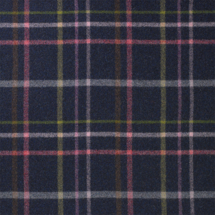 Made To Measure Roman Blinds Multicheck Blue Flat Image