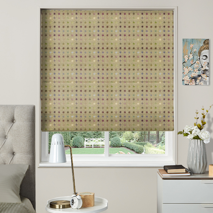 Made To Measure Roman Blinds Multispot Lime