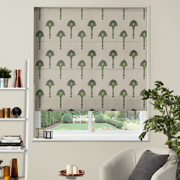 Roman Blind in Ashiki Emerald