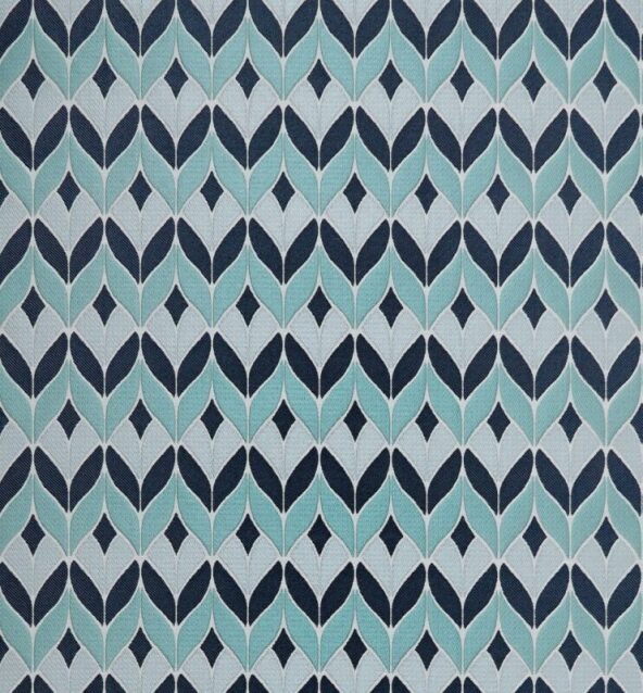 Made To Measure Curtains Illion Aqua Flat Image