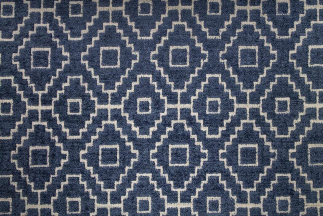 Made To Measure Curtains Kenza Denim Flat Image