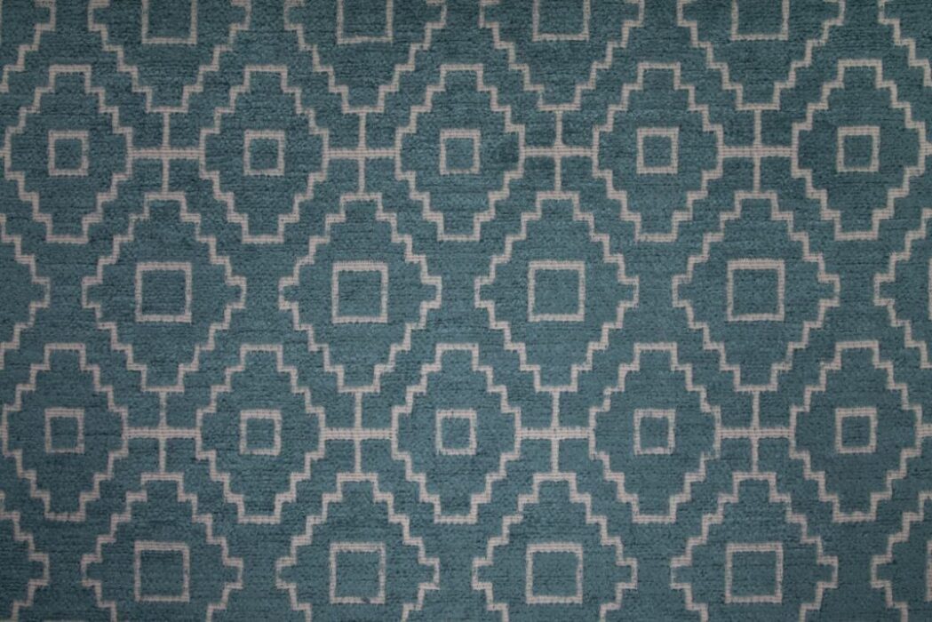 Made To Measure Curtains Kenza Teal Flat Image