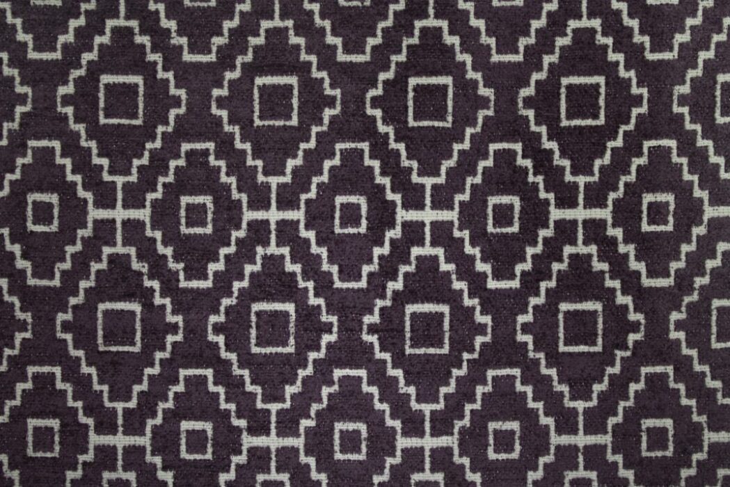 Kenza Aubergine Fabric Flat Image