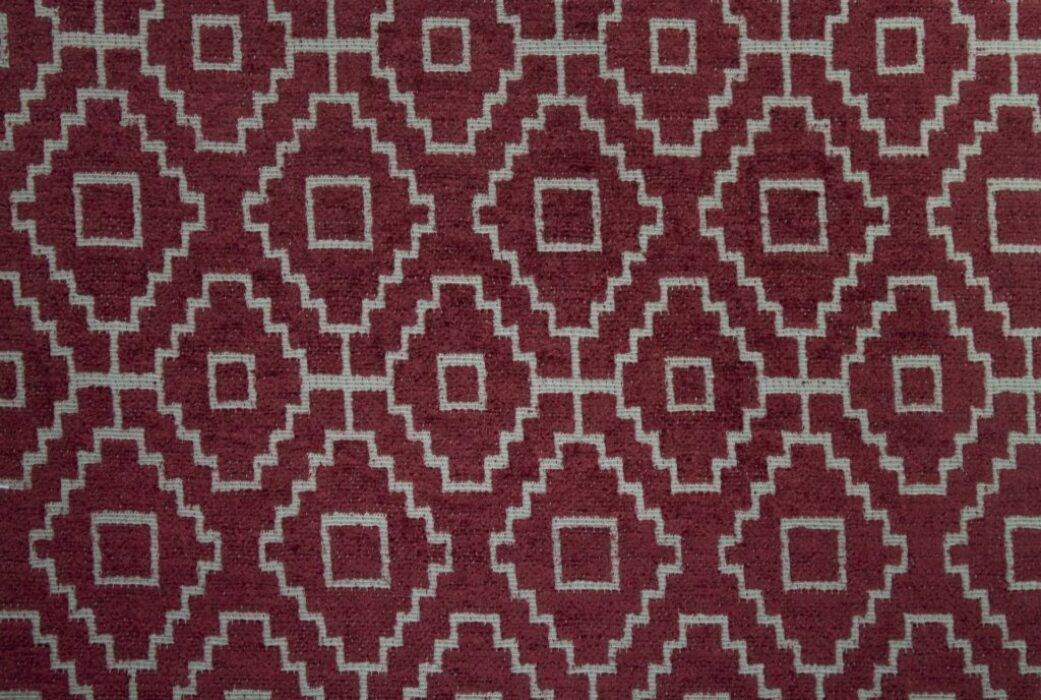 Kenza Raspberry Fabric Flat Image
