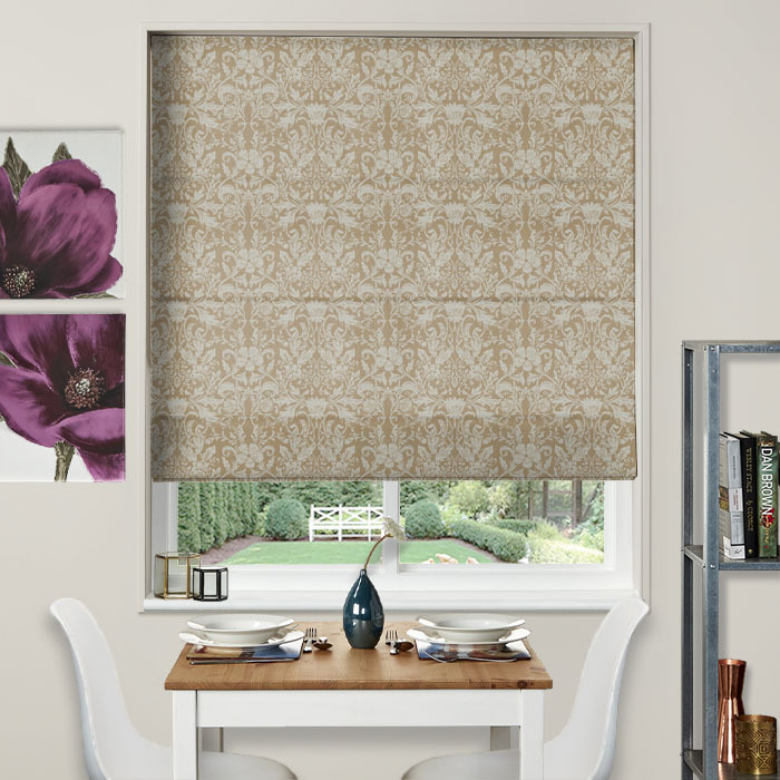 Roman Blind in Belvedere Amber