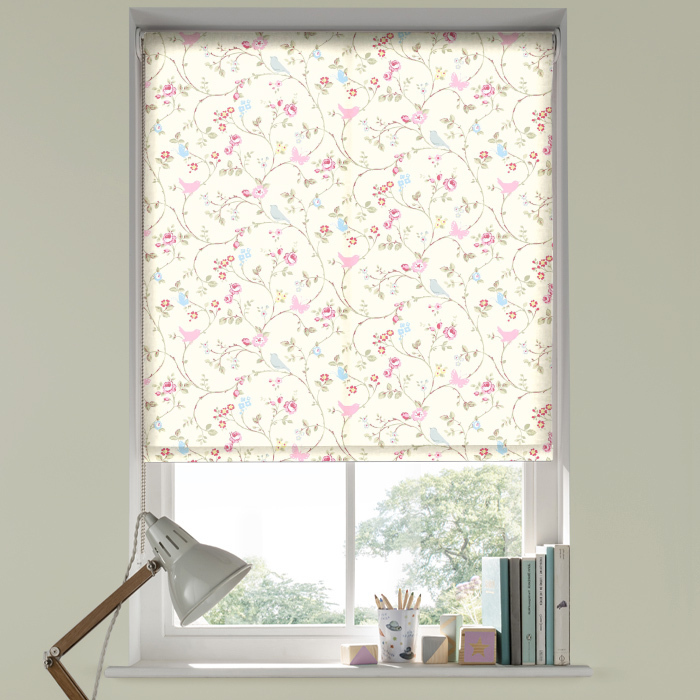 Bird Trail Grey Roller Blind