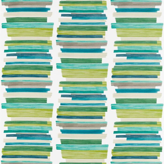 Calcine Emerald Zest Marine Fabric by Harlequin
