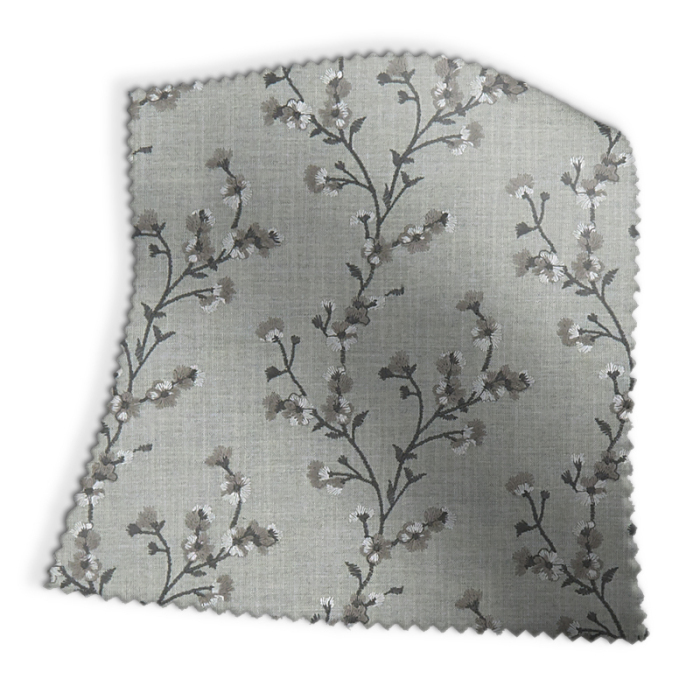 Made To Measure Roman Blinds Blossom Charcoal Swatch