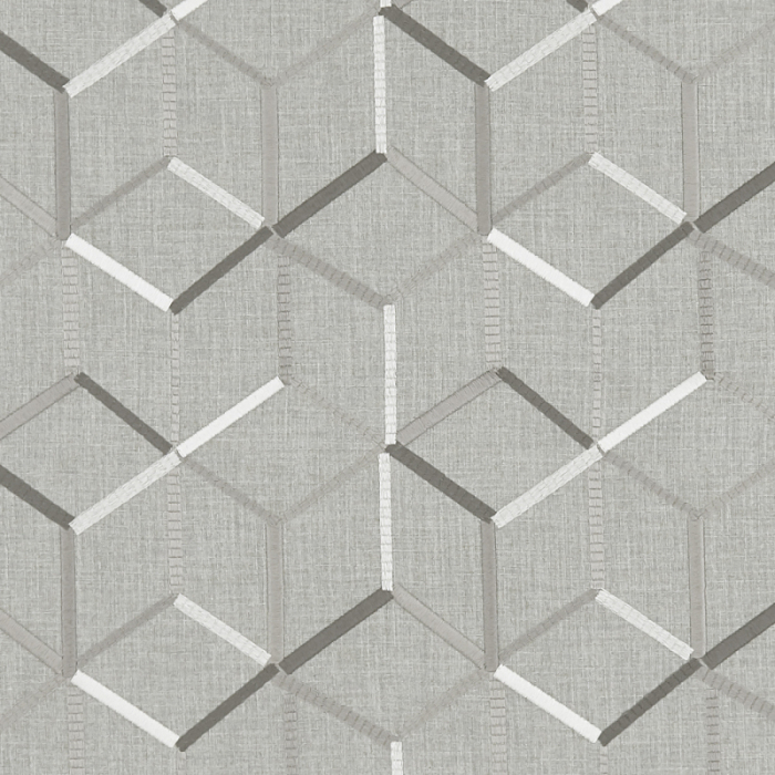 Made To Measure Roman Blinds Linear Charcoal Flat Image