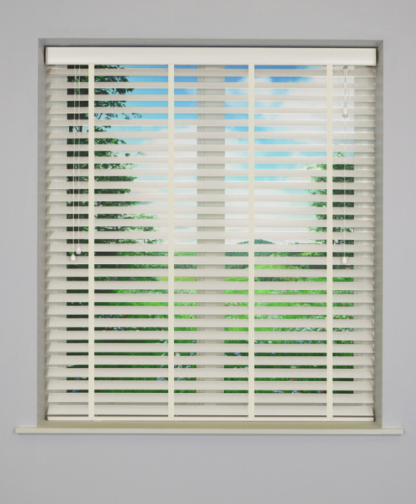 Cotton Inspirewood Venetian Blind with White Tape