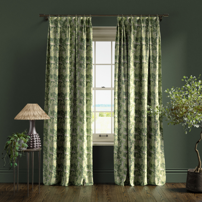 Curtains in Acanthus Apple Sage