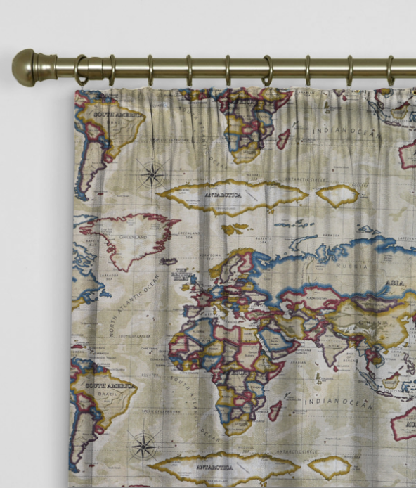 Pencil Pleat Curtains Atlas Antique