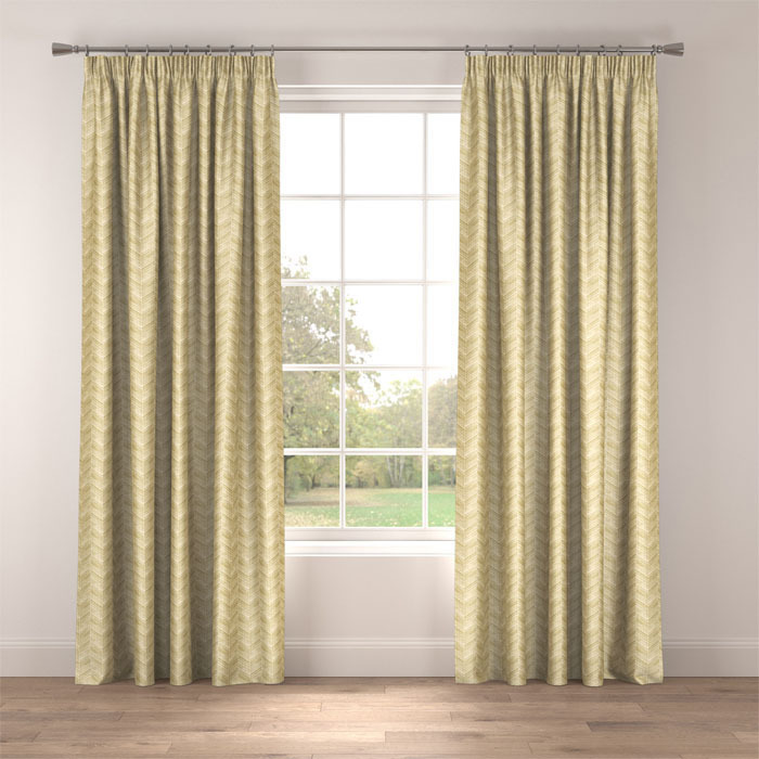 Curtains in Berkeley Olive by Belfield Home