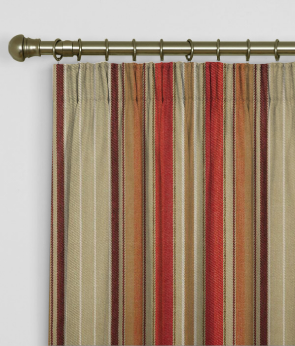 Pencil Pleat Curtains Braemar Cardinal