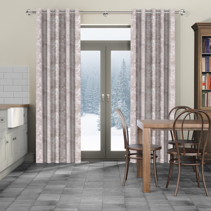 Made To Measure Curtains Crush Velvet Pearl