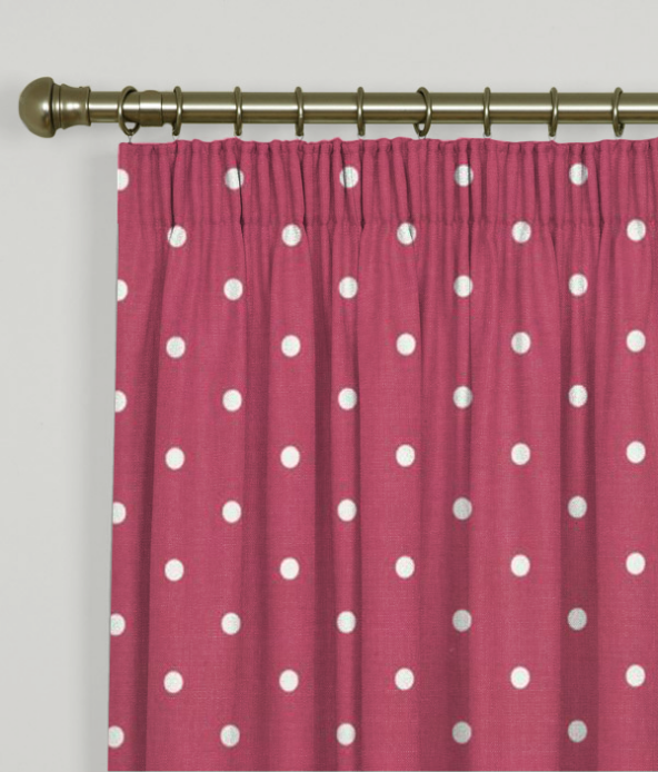 Pencil Pleat Curtains Dotty Multi