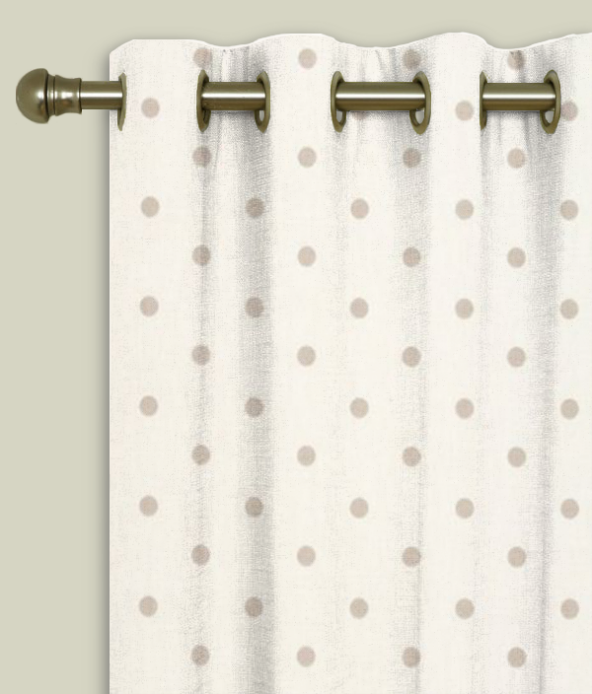 Eyelet Curtains Dotty Natural