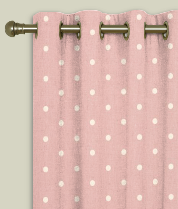 Eyelet Curtains Dotty Rose