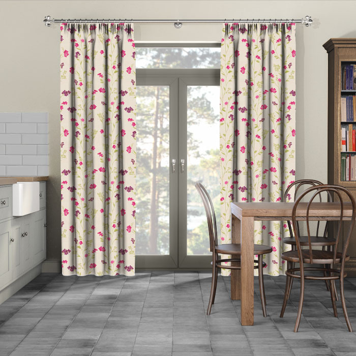 Curtains in Enchanted Magenta by iLiv
