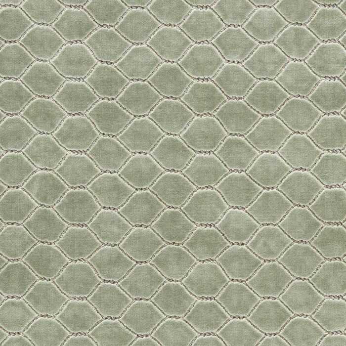 Faraday Velvet Smog Blue Fabric by Sanderson