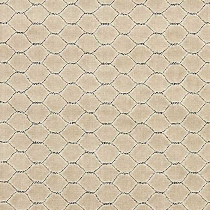 Faraday Velvet Stone Fabric by Sanderson