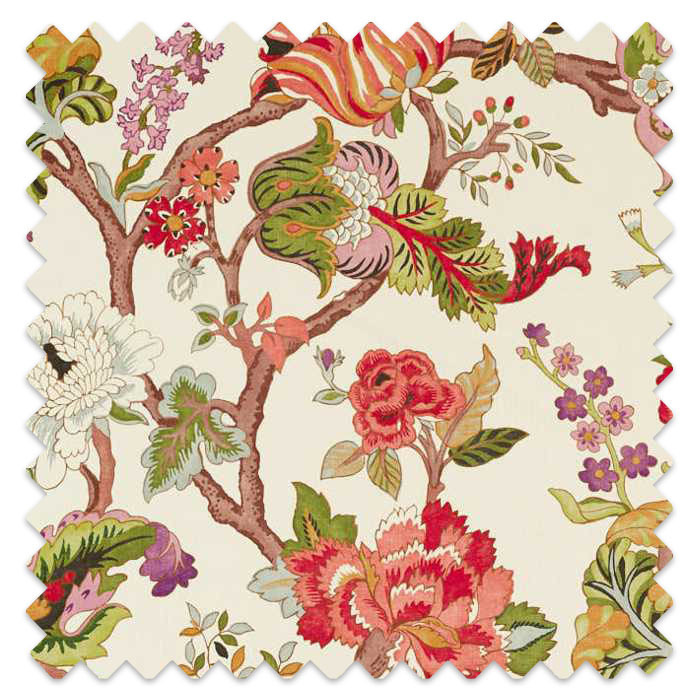 Swatch of Fusang Tree Cinnabar Red