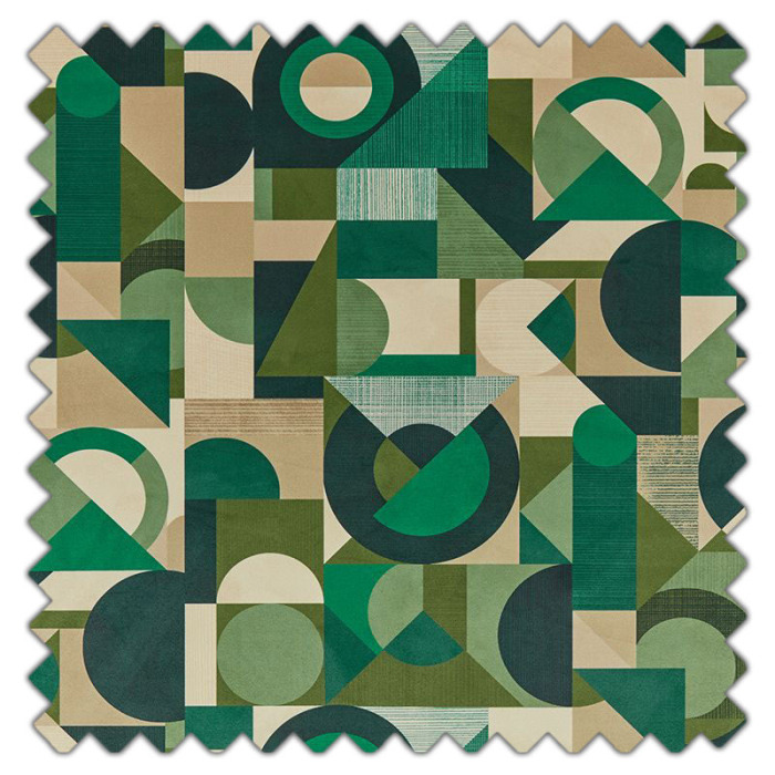 Swatch of Geometrica Velvet Jadeite by iLiv