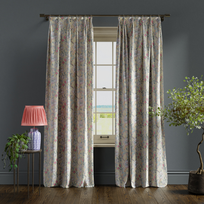 Curtains in Golden Lily Dove Plum