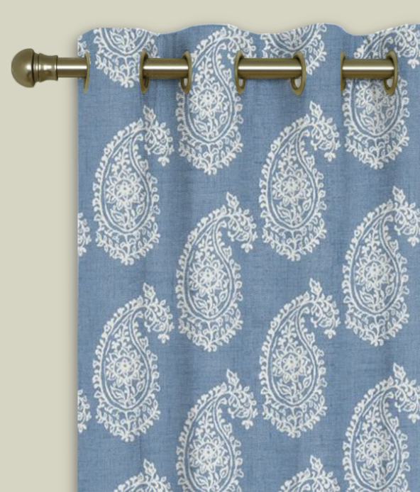 Eyelet Curtains Harriet Chambray