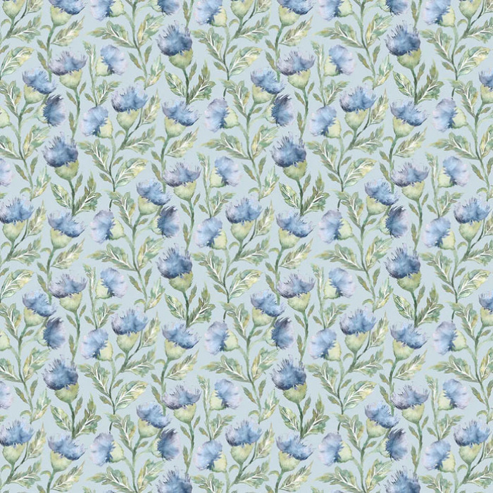 Hawick Bluebell Fabric by Voyage