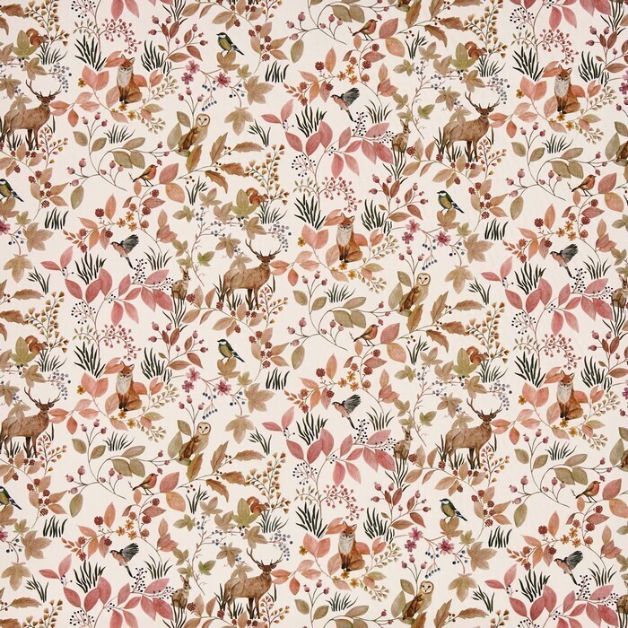 Hedgerow Woodrose Fabric by Prestigious Textiles