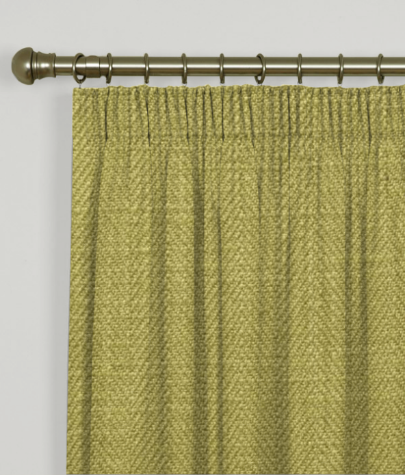 Pencil Pleat Curtains Henley Apple