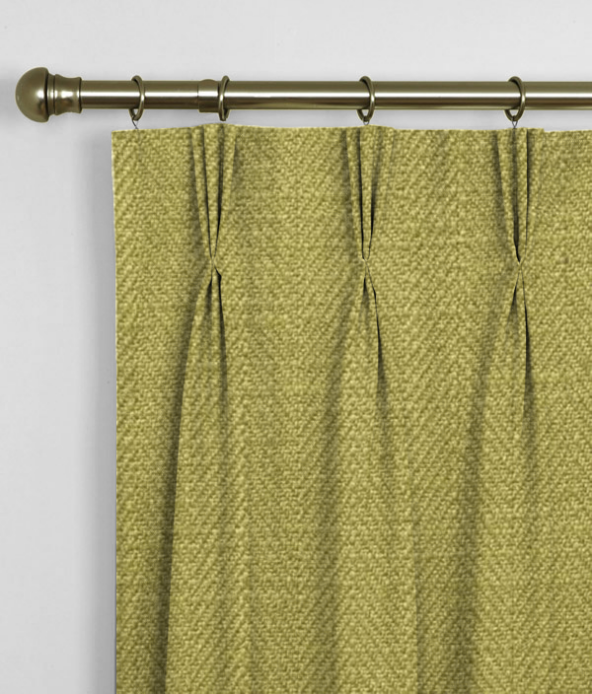 Pinch Pleat Curtains Henley Apple