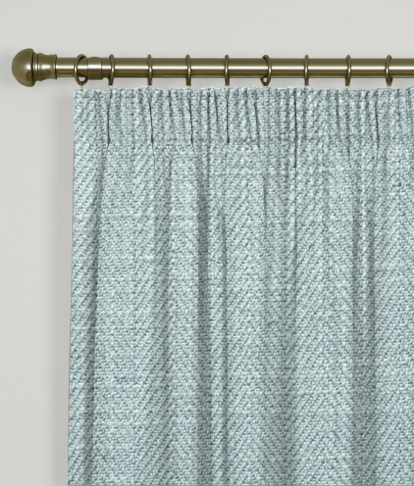 Pencil Pleat Curtains Henley Aqua