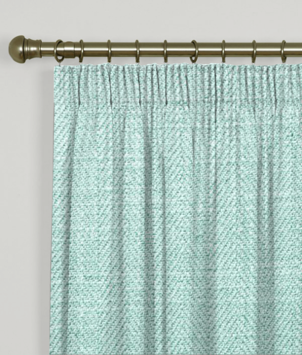 Pencil Pleat Curtains Henley Azure