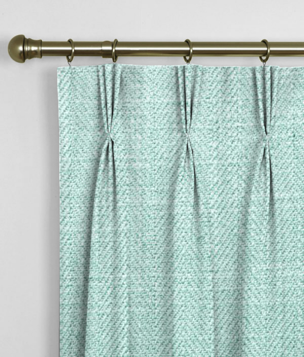 Pinch Pleat Curtains Henley Azure