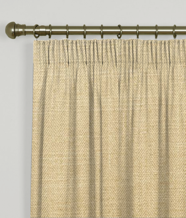 Pencil Pleat Curtains Henley Bamboo