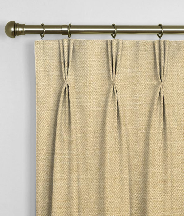 Pinch Pleat Curtains Henley Bamboo