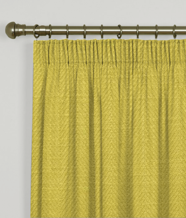 Pencil Pleat Curtains Henley Citrus