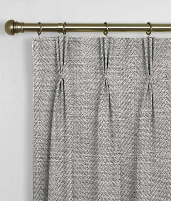 Pinch Pleat Curtains Henley Flannel