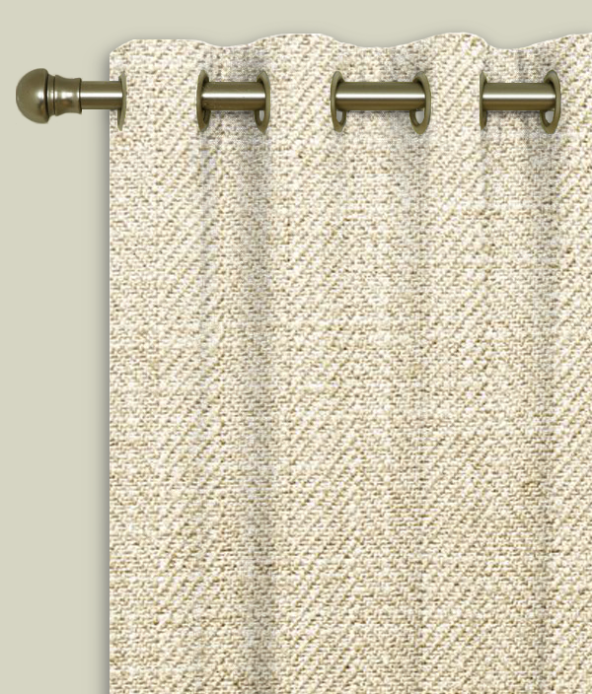 Eyelet Curtains Henley Flax